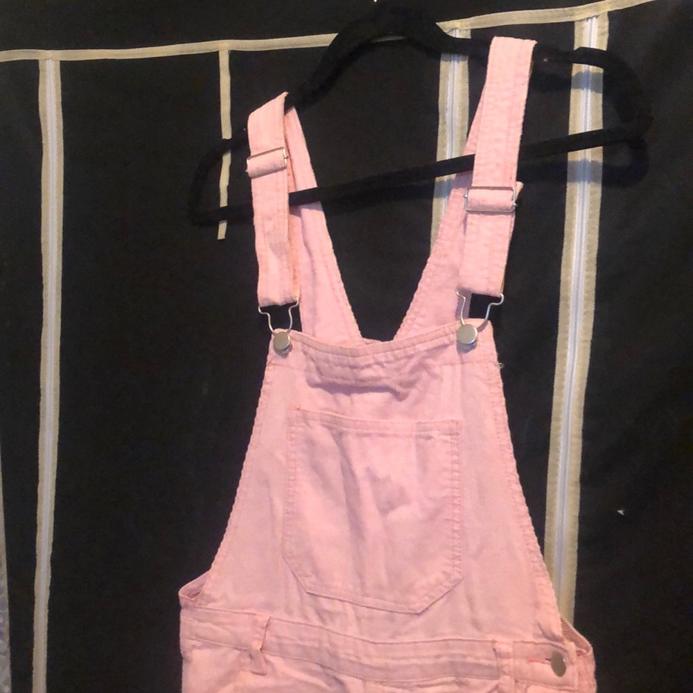 Light pink overalls